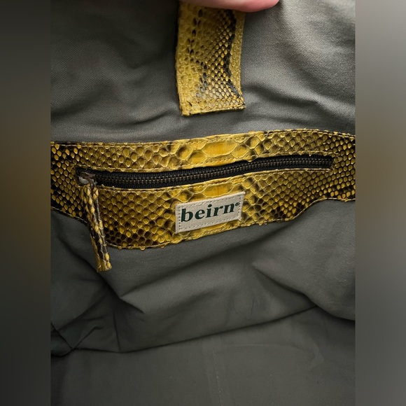 Beirn Genuine Yellow Python Bag - Picture 6 of 8